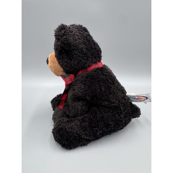 Mary Meyer Sweet Rascals Black Bear Floppy Plush In Scarf 8” Stuffed Animal - Picture 4 of 10